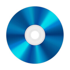 Blu-ray disc on transparent background. 3D illustration