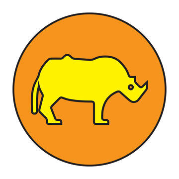 Animal, mammal, rhino icon