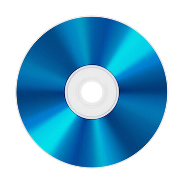Blu-ray disc on transparent background. 3D illustration