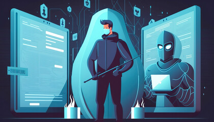 Confidentiality and Privacy: Safeguarding Your Data from Hackers - ai generated