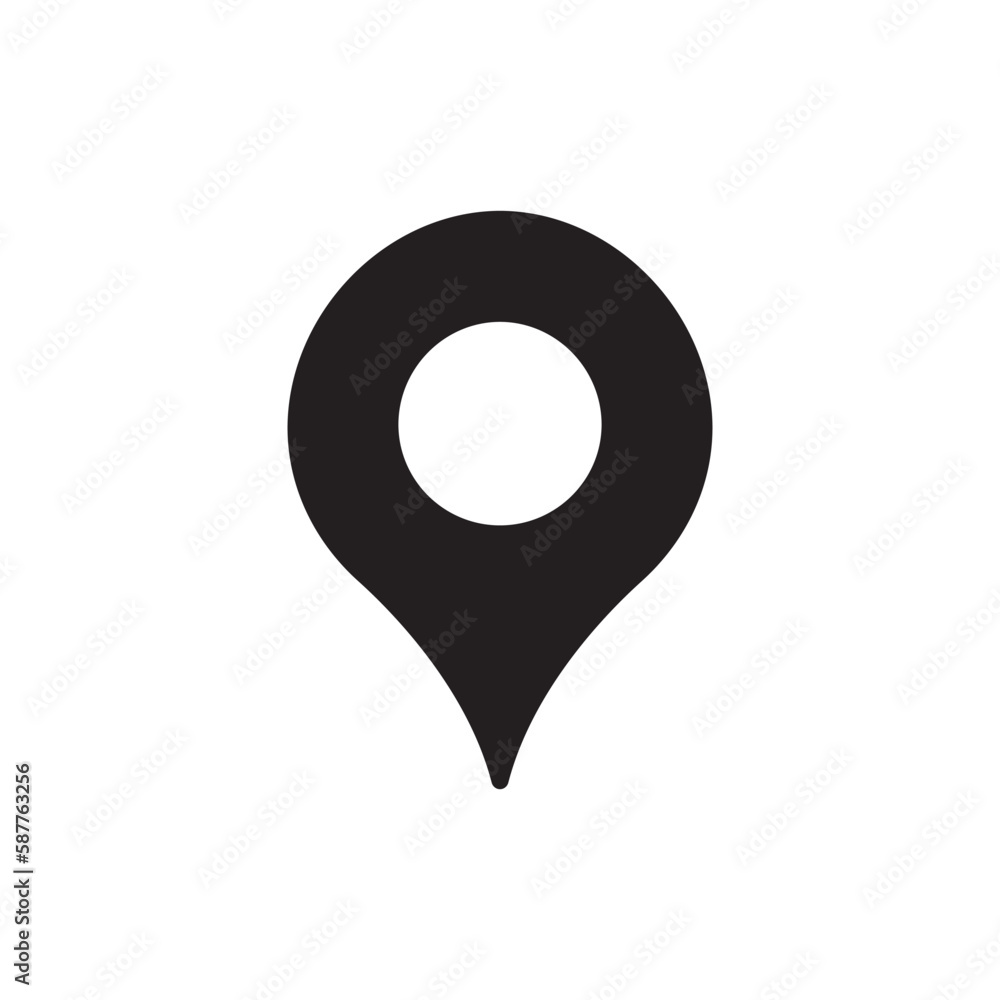 Aufkleber destination point vector icon. location in map tag vector sign. navigation icon. position mark sign.