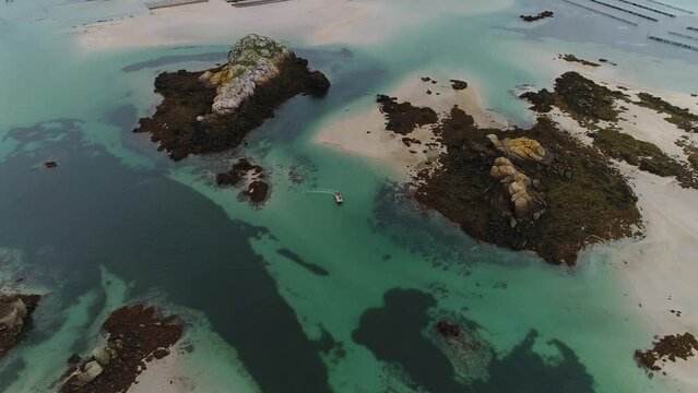 Les &icirc;les Chausey, au large de Granville.