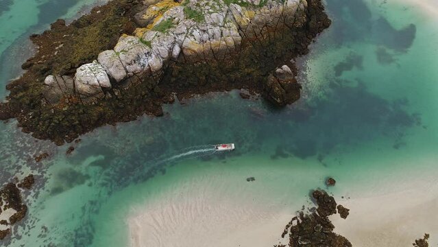 Les &icirc;les Chausey, au large de Granville.
