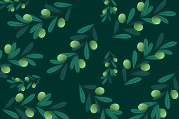 Fototapeta na wymiar Seamless leaves pattern vector leaf illustration. Floral seamless leaf pattern