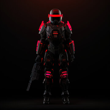 Realistic Dark tactical armor SWOT