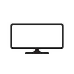 Monitor vector icon. Screen flat sign design. TV pictogram symbol. Television vector icon. UX UI icon