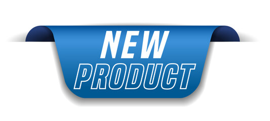 Colorful vector flat design banner new product. This sign is well adapted for web design.
