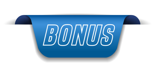 Colorful vector flat design banner bonus. This sign is well adapted for web design.