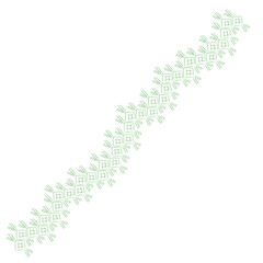 Handrawn ketupat. Eid decoration.traditional food ketupat