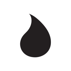 Water drop sign. Petroleum vector icon. Oil drop flat sign design. Ink drop icon. Tear drop symbol. EPS 10 pictogram