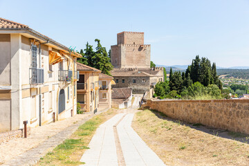 the city wall and the medieval castle of Ciudad Rodrigo, province of Salamanca, Castile and Leon, Spain