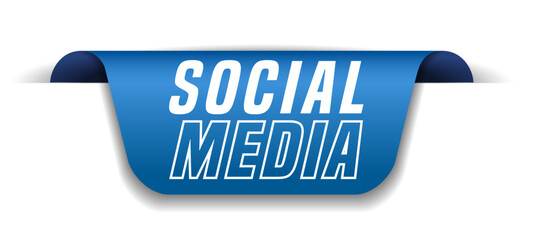 Colorful vector flat design banner social media. This sign is well adapted for web design.