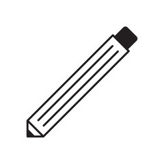 Pencil vector icon. Pencil for drawing flat sign design. Pencil symbol pictogram. UX UI icon