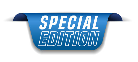 Colorful vector flat design banner special edition. This sign is well adapted for web design.