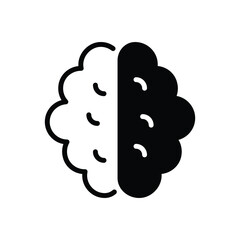 Brain icon vector stock.