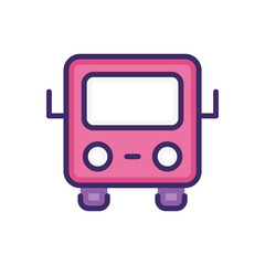 School Bus icon vector stock.