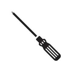 Screwdriver vector icon. Turn-screw tool flat sign design. Screwdriver flat symbol pictogram. UX UI icon