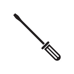Screwdriver vector icon. Turn-screw tool flat sign design. Screwdriver flat symbol pictogram. UX UI icon