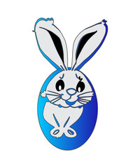 easter bunny with egg