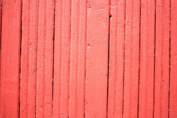 red wooden fence