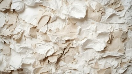 Rough White Recycled Paper Texture Close-Up