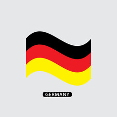 Flag Germany icon vector logo design template