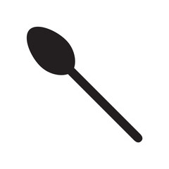 Spoon vector icon. Spoon flat sign design. Spoon symbol pictogram. UX UI icon