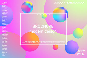 Abstract geometric texture. 3d ball shape gradients for decoration design.