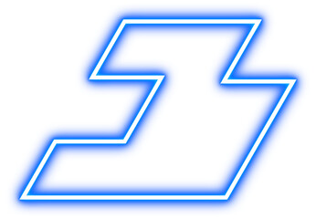 Glowing Neon Random Shape Design Element