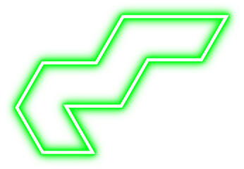 Glowing Neon Random Shape Design Element
