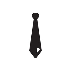 Tie vector icon. Gentleman tie flat sign design. Tie symbol pictogram. UX UI icon