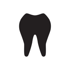 Tooth vector icon. Dentist tooth flat sign design. Tooth symbol pictogram. UX UI icon