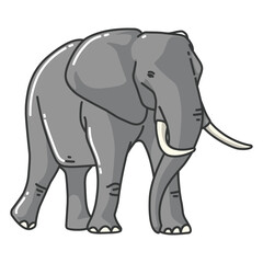 elephant vector image. wildlife pictures