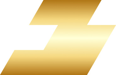 Gold Random Shape Design Element
