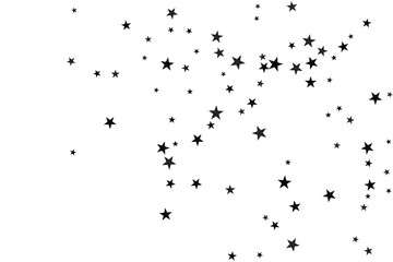 Star confetti. Abstract casual confetti background. Bright design pattern.