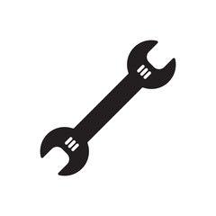 Wrench spanner vector icon. Spanner flat sign design. Repair tool icon. Engineer work tools symbol. Mechanic tools sign. Toolkit icon. Isolated tool symbol pictogram. UX UI icon