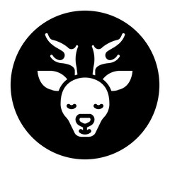 deer glyph icon