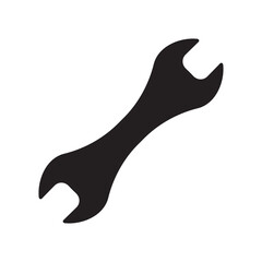 Wrench spanner vector icon. Spanner flat sign design. Repair tool icon. Engineer work tools symbol. Mechanic tools sign. Toolkit icon. Isolated tool symbol pictogram. UX UI icon