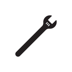 Wrench spanner vector icon. Spanner flat sign design. Repair tool icon. Engineer work tools symbol. Mechanic tools sign. Toolkit icon. Isolated tool symbol pictogram. UX UI icon