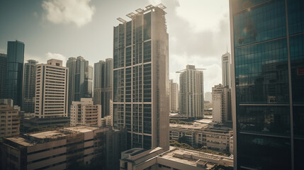 Hong Kong urban landscape.generative ai
