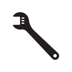 Wrench spanner vector icon. Spanner flat sign design. Repair tool icon. Engineer work tools symbol. Mechanic tools sign. Toolkit icon. Isolated tool symbol pictogram. UX UI icon