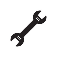 Wrench spanner vector icon. Spanner flat sign design. Repair tool icon. Engineer work tools symbol. Mechanic tools sign. Toolkit icon. Isolated tool symbol pictogram. UX UI icon
