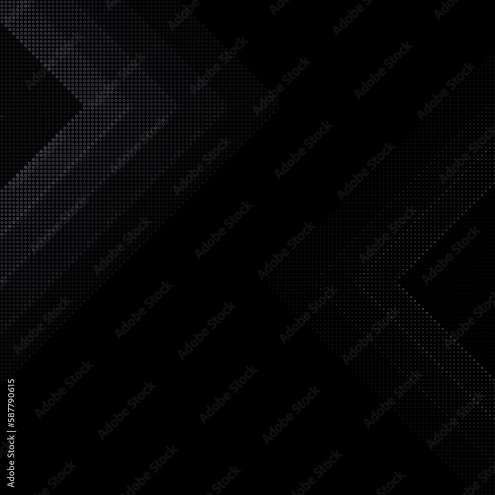 Aufkleber two abstract gray halftone patterns on black with copy space. dotted background for template, brochu