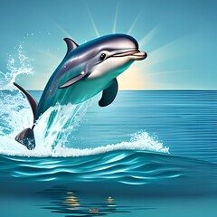 Obraz premium dolphin in the water