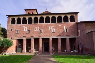 Basilica di San Saba, romanesque styled Catholic Church in Rome, Italy