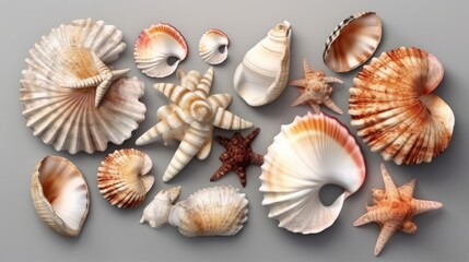 Obraz premium Close-Up Of Scallop In Plate. Generative ai