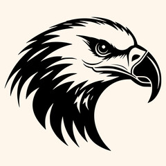 Eagle vector for logo or icon,clip art, drawing Elegant minimalist style,abstract style Illustration