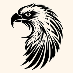 Eagle vector for logo or icon,clip art, drawing Elegant minimalist style,abstract style Illustration