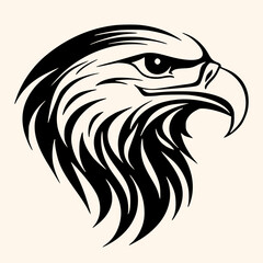 Eagle vector for logo or icon,clip art, drawing Elegant minimalist style,abstract style Illustration