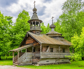 Vitoslavlitsy wooden architecture, Veliky Novgorod, Russia